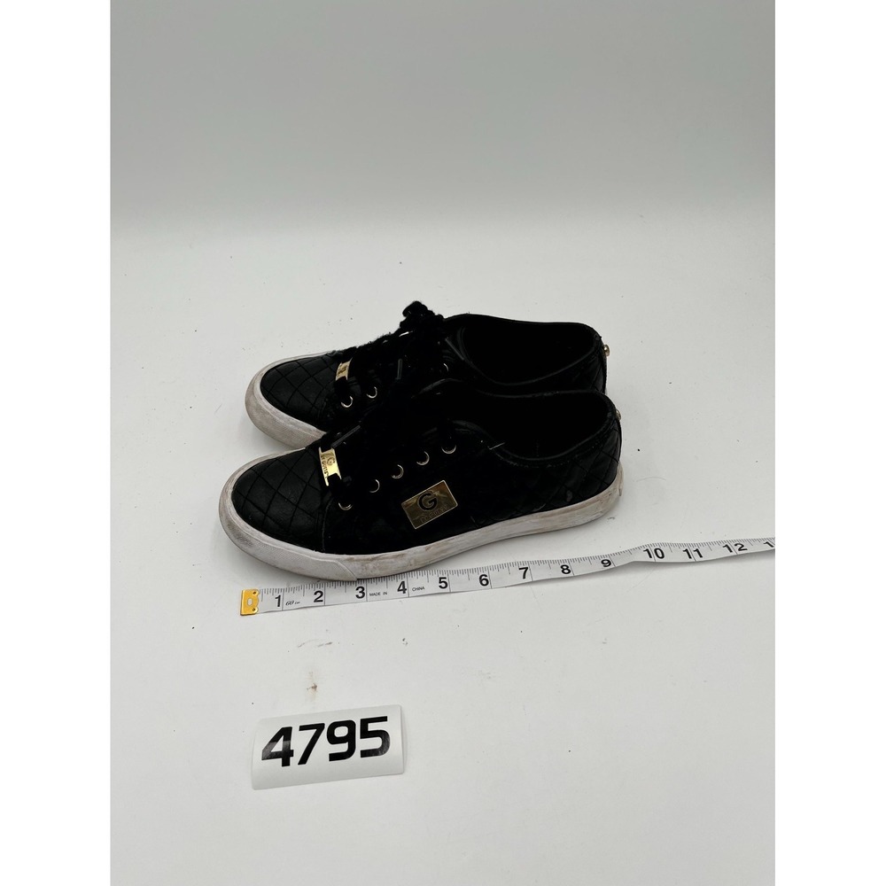 G By Guess GGBACKER2 Fashion Sneakers Shoes Womens US 7M Black Quilted Low Top - Picture 9 of 11